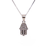 תליון כסף - LITTLE HAMSA